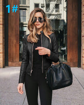 PU Leather Thick Warm Jacket